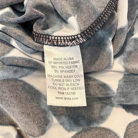 Leota Ruffle Faux Wrap Aneeka Polka Dot Dress - Medium - Picture 6 of 9